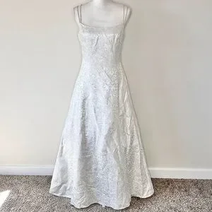 Vintage Dresses | Vintage 90s Prom Dress | Color: Silver | Size: 9j | Lovelacy's Closet